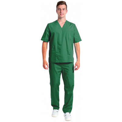Костюм хирурга ткань Ти-Си, зелёный фото, изображение, баннер