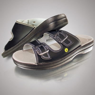 Антистатические сандалии AVOGADRO Micro ЕSD черные фото, изображение, баннер