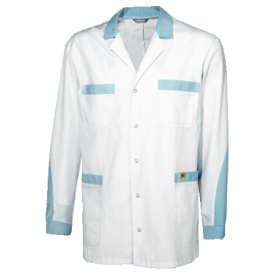 Куртка антистатическая с центральной застёжкой на кнопки мужская фото, изображение, баннер