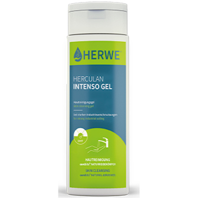 Гель для очистки рук при сильных загрязнениях Herwe Herculan Intenso Gel, флакон 250 мл. фото, изображение, баннер