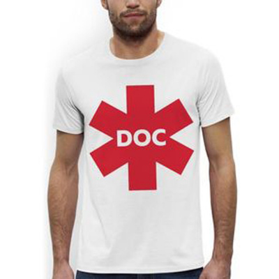 Трикотажная мужская футболка. DOC. фото, изображение, баннер